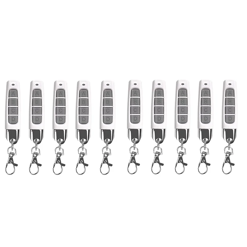 5Pcs 433Mhz Remote Control Compact Wireless Duplicator For Garage Doors Gates Systems Universal Compatibility Easy Setup White
