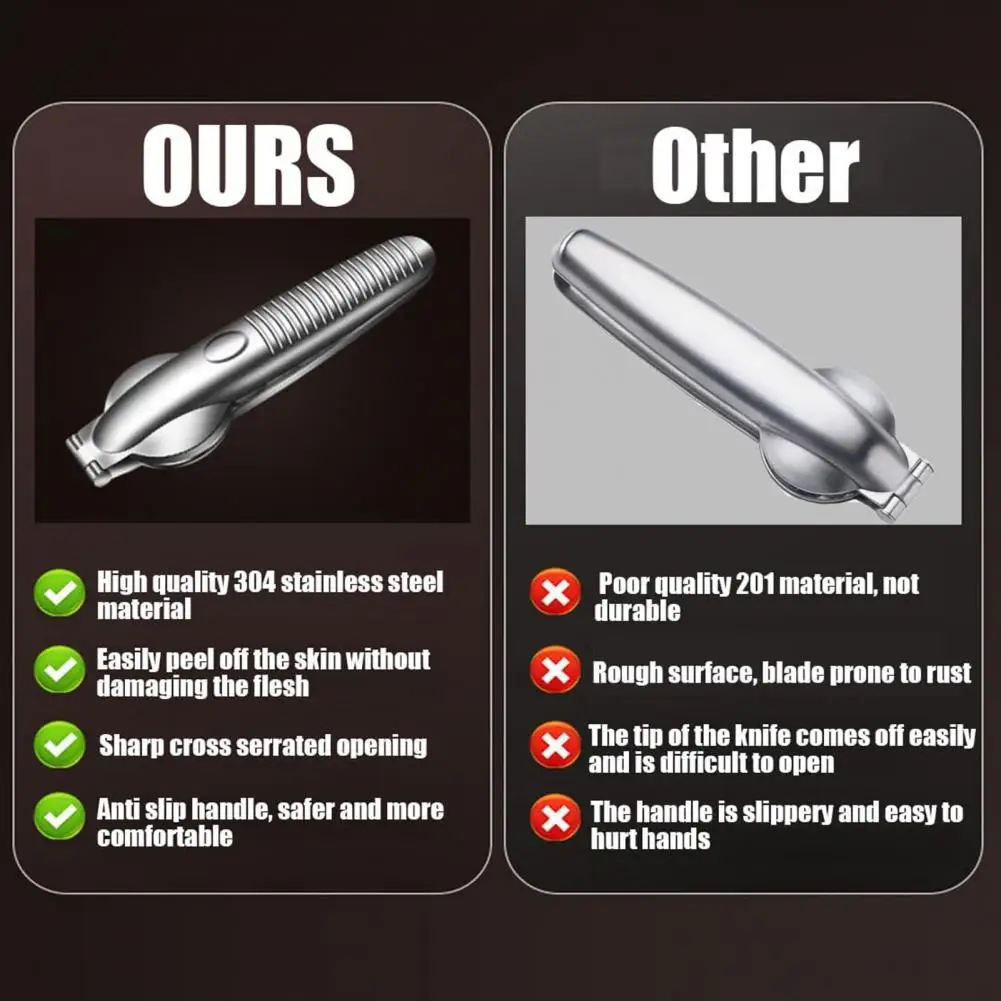 

Long-lasting Opener Stainless Steel Opener Ergonomic Stainless Steel Nut Cracker Plier with Food Grade Handle for Kitchen