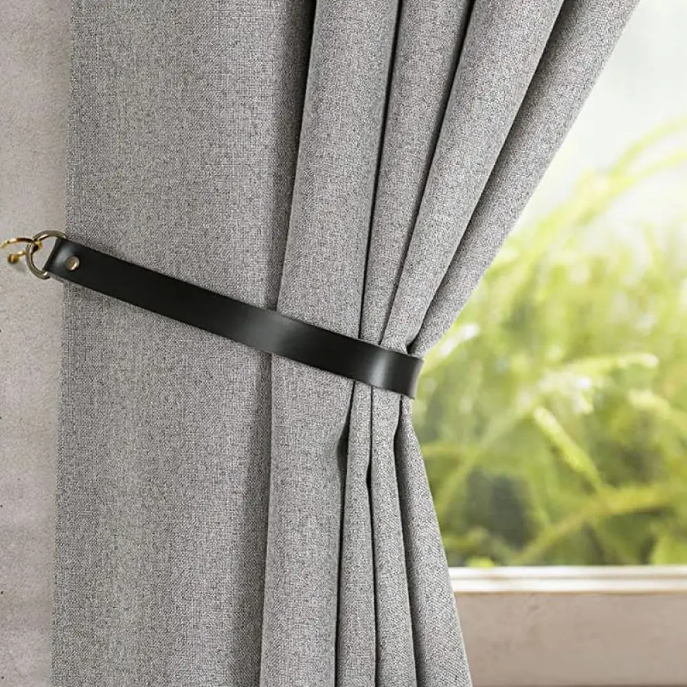 Premium Leather Curtain Tiebacks Decorative Drapery Straps For Home Bedroom Living Room Modern Window Accessories