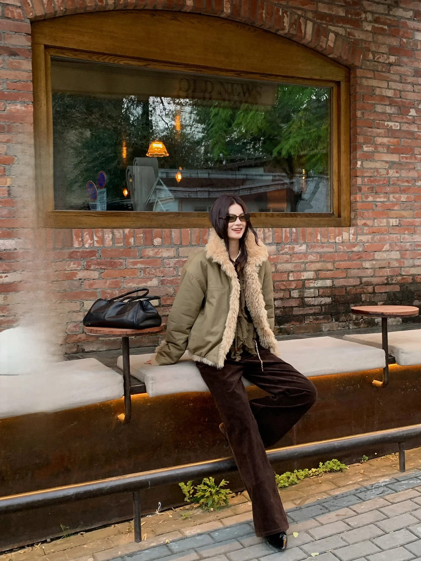 

Зимняя новинка: Женское утепленное пальто MAR с воротником-стойкой, двустороннее, из искусственного меха, с длинными рукавами, на молнии, в винтажном стиле