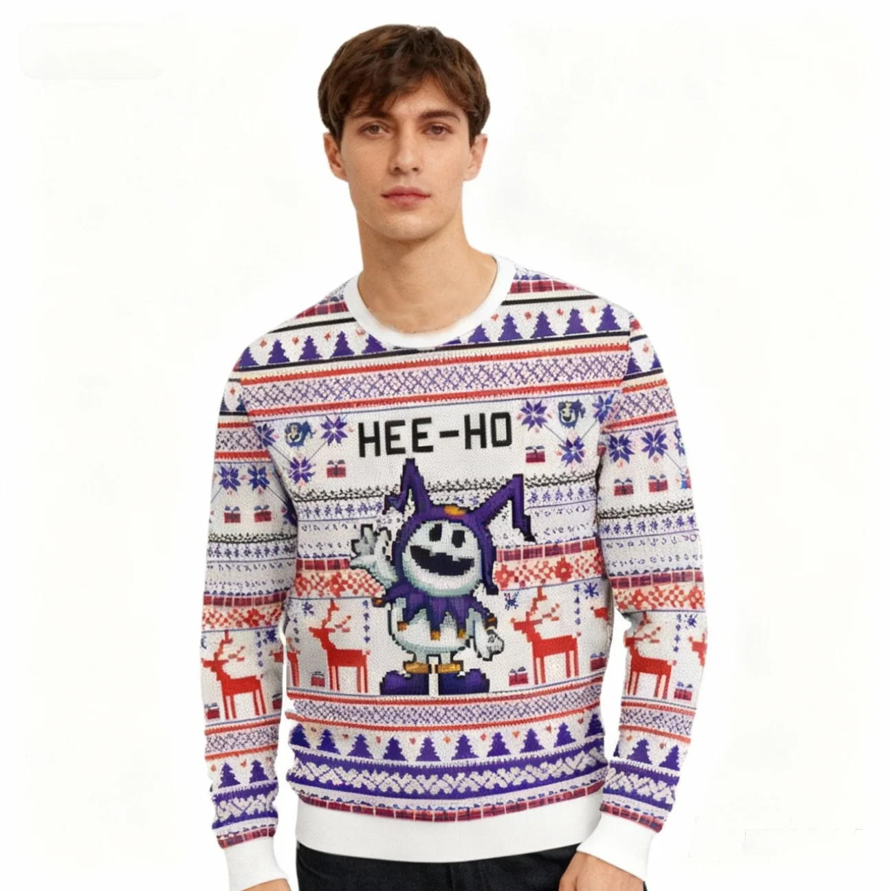 Winter Heißer Verkauf Pullover Retro Funky Final Fantasy Weihnachten Hässliche Pullover Persönlichkeit Cartoon Graffiti Party Coole Jugend