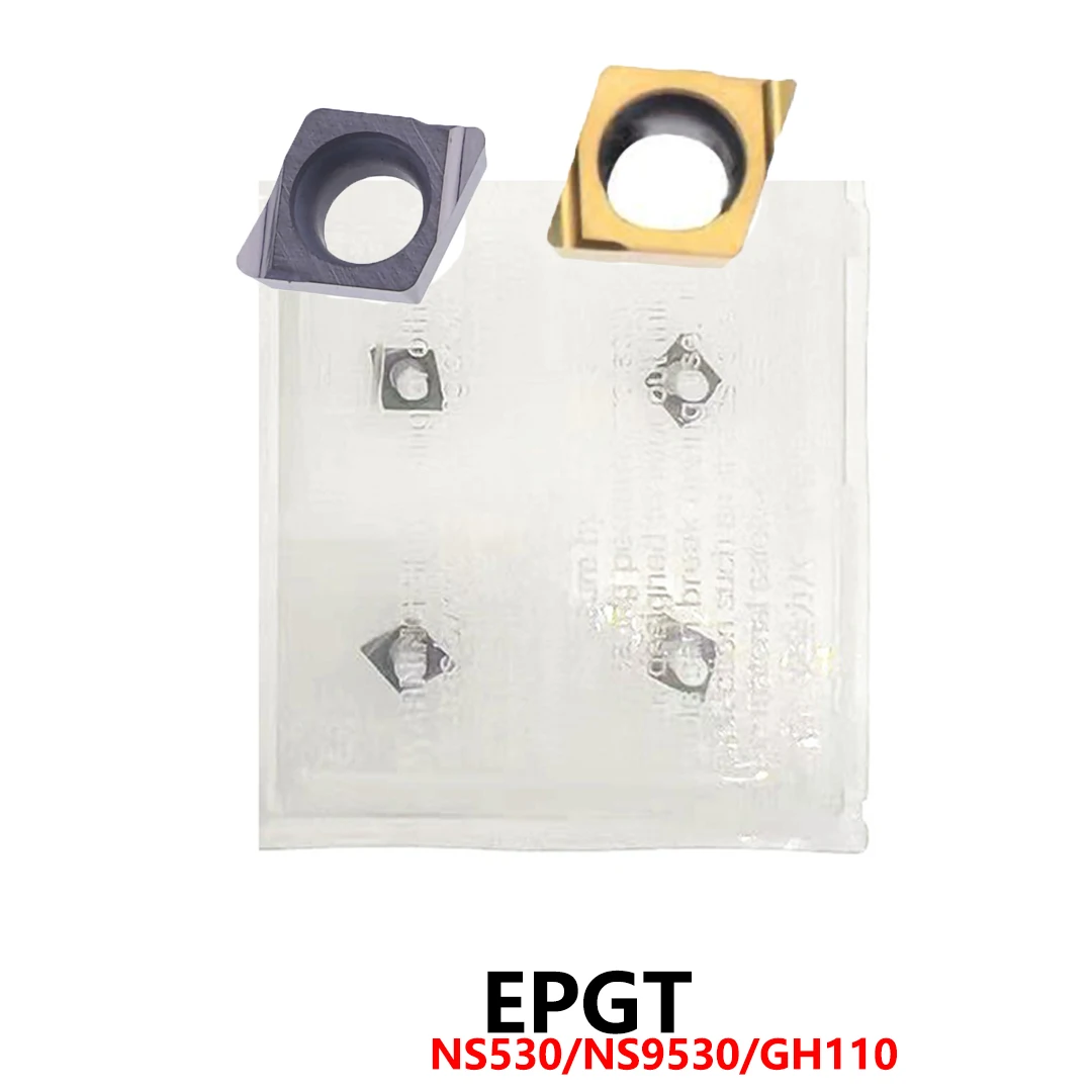 

Оригинальный EPGT 040102 EPGT040104 L EPGT040101L EPGT040102L EPGT040104L W08 NS530 NS9530 GH110 Твердосплавные вставки Держатель инструментов Лезвия