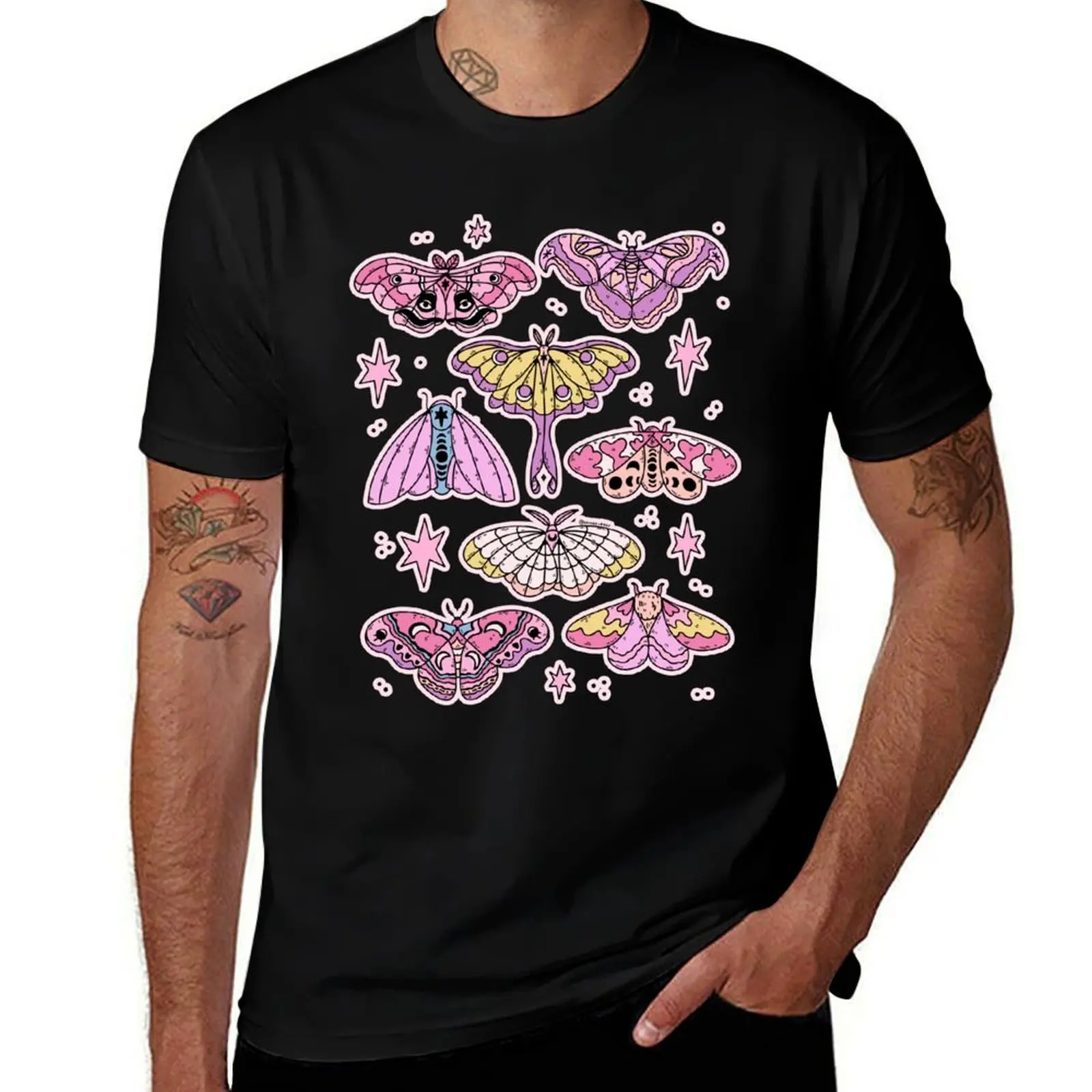 

magical moths T-Shirt anime tshirt Luxury man man clothes graphic shirts mens graphic t-shirts funny