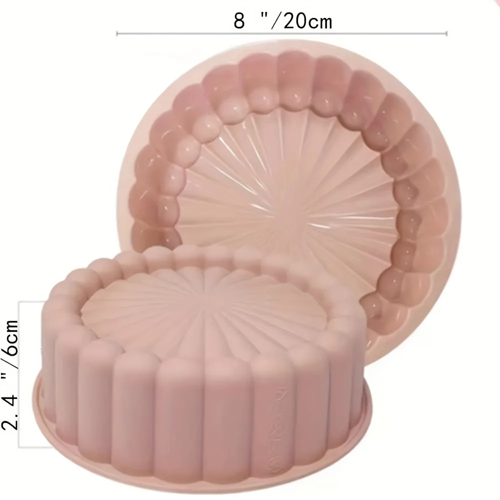 Charlotte Cake Pan Round Silicone Strawberry Shortcake Baking Pan Cakes Pan Sponge Flan Mold Bakingt Tools