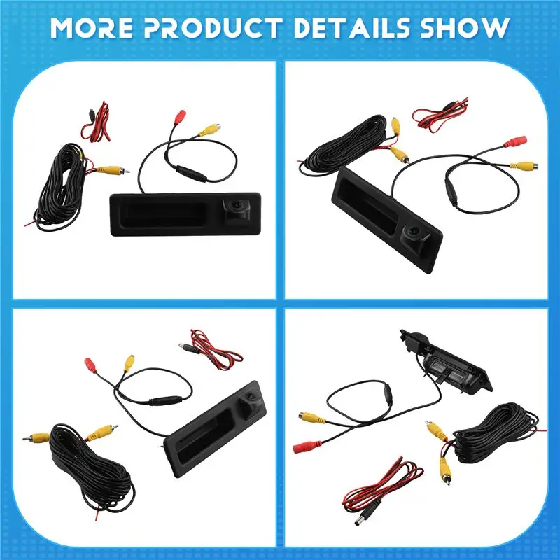 A10E-Car Trunk Handle Reversing 170° Rear View Camera For Bmw 3 5 X3 Series F10 F11 F25 F30 1