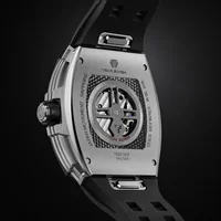 TSAR BOMBA Men's Automatic Watch Skeletonized Dial Titanium Alloy Case Carbon Fiber Bezel 5ATM Sapphire Crystal Luxury Gift photo 4