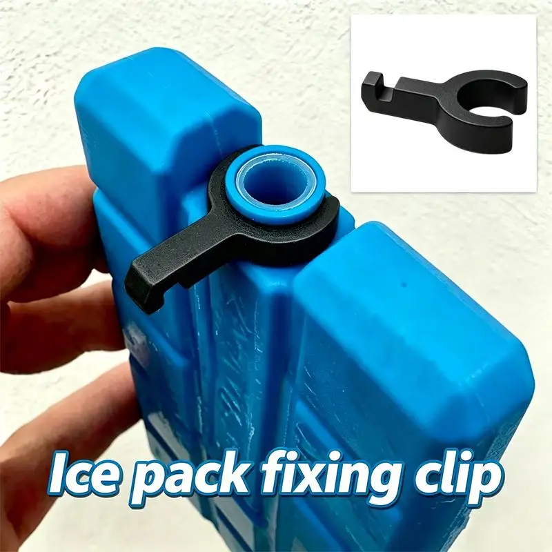 4Pcs Fan Ice Box Clips Multi Size Ice Bag Compatible Reusable Fixing Clips Universal for All Types of Cooling Fan Summer Use