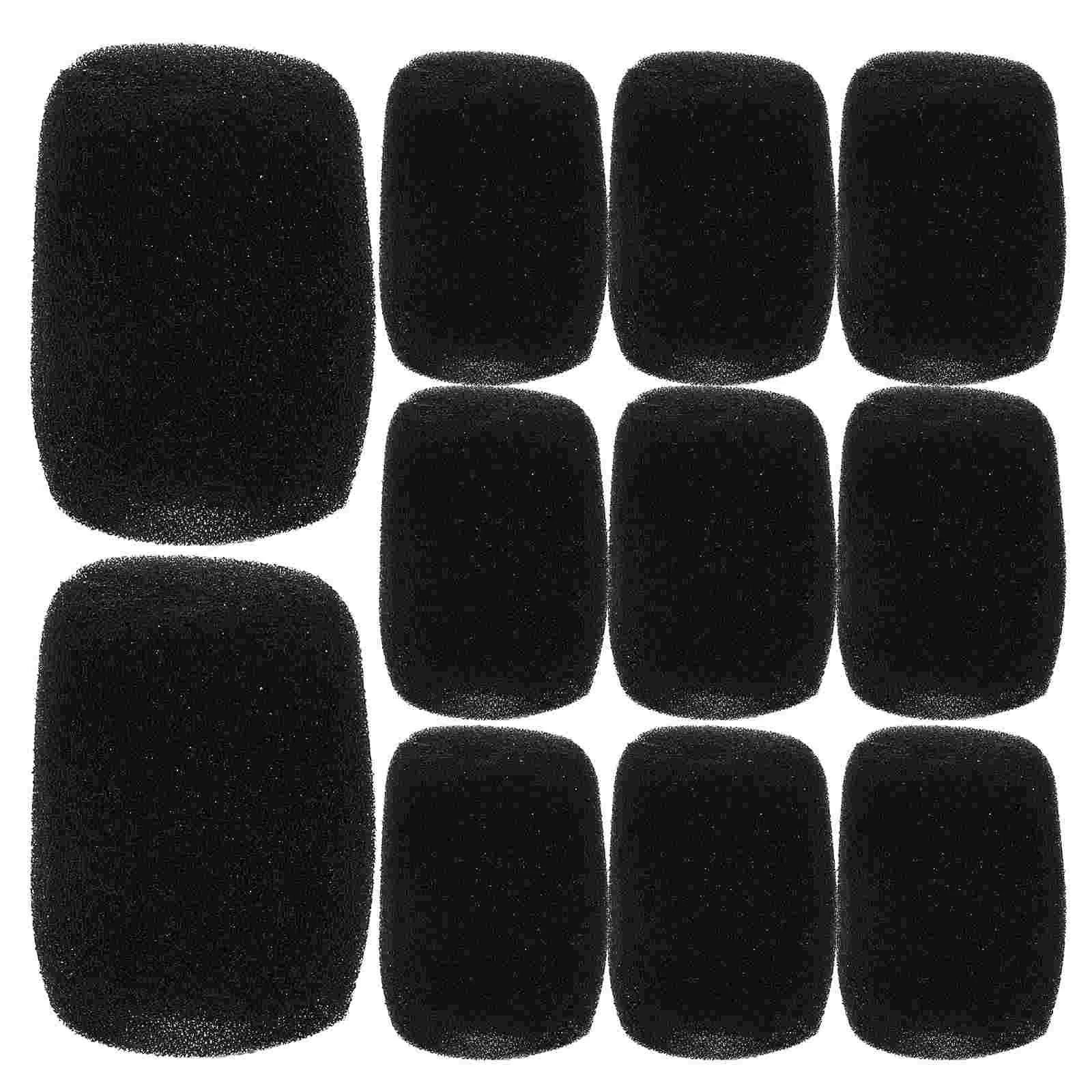 12 Pcs Microphone Inner Sponge Cover Pop Filter Grille Mesh Windproof Head Accessories