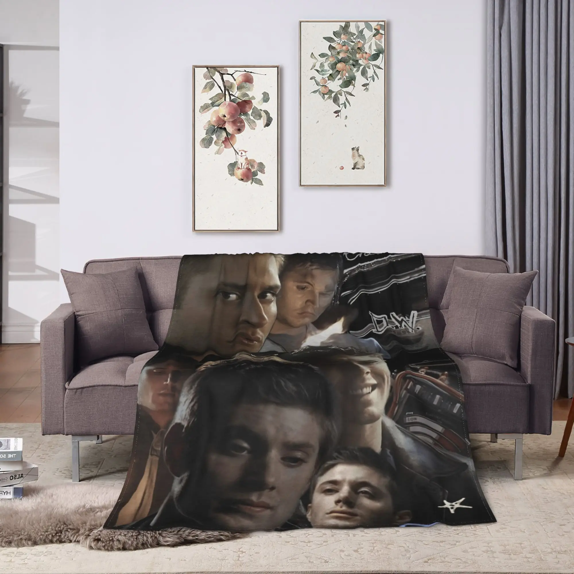 3D SPN Supernatural Sign Dean Sam Blanket  Super Warm Funny Plush Bedding Throws For Travel Office Flannel Bedspread Bed Cover