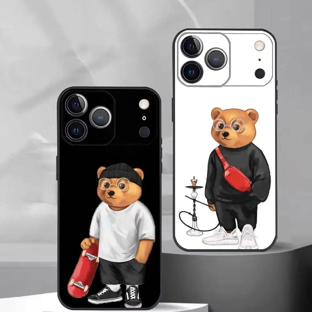 Baron Filou B-Bear Cool Phone Case Silicone Soft For IPhone 17 16 15 14 13 12 11 X XR Plus Pro Max Plus Gift