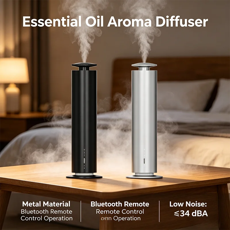NAMSTE 120ML Essential Oil Diffuser for Home Waterless Scent Diffuser Bluetooth APP Machine Remote Control 200m³ Large Diffuser