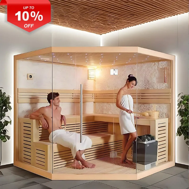 Hot Selling Capsules Beauty Salon Use Full Spectrum Infrared Sauna Rooms Hemlock Indoor Sauna