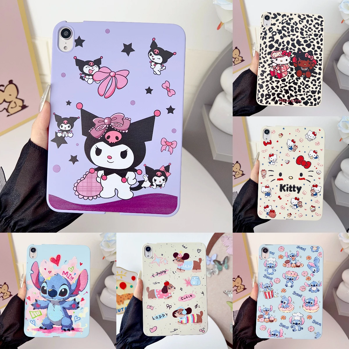 

Чехол для iPad с милым мультяшным рисунком для iPad 5th 6th 7th 8th 9th Gen Чехол для iPad Pro 11 12.9 Mini 6 7 8,3 дюйма 10,5 10,9 11 Air 2024 2025 Cover