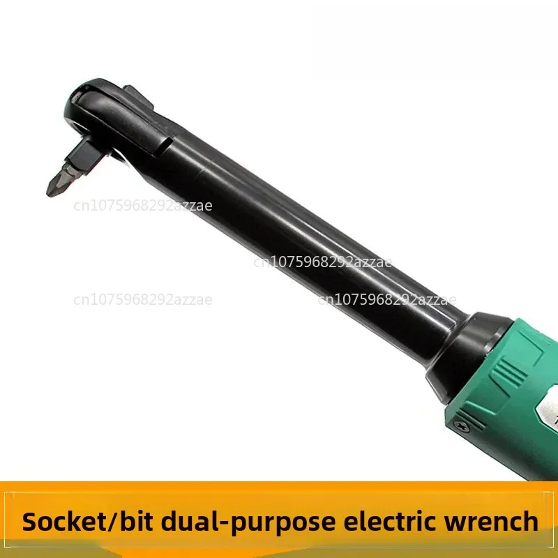 Long90 Degree Electric Wrench Angular Quick Right Angle Rechargeable Lithium Perforation Threading Hollow Screwdriver Ratchet