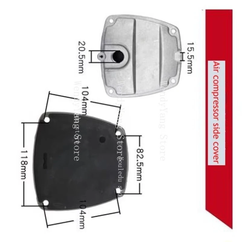 ملحقات المضخة الصامتة الخالية من الزيت مع مكبس الزيت ضاغط الهواء الاسطوانة مستقيم على الخط الرياح لي باما الاسطوانة الجانب C #1