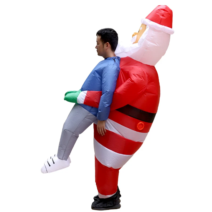 Déguisement Gonflable Père Noël Rigolo Adulte – photo 4