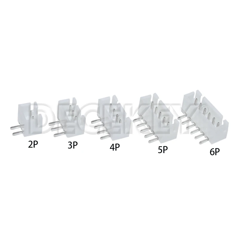 50PCS/Lot 2P 3P 4P 5P 6P 2.54mm Pitch XH2.54 Right Angle Pin Header Connector XH For PCB JST