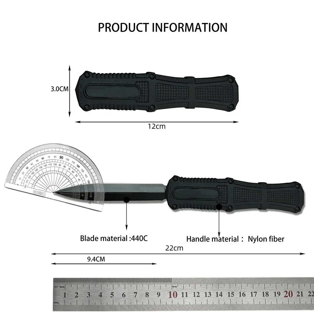 BM 3370 Outdoor Pocket Knife 440C Blade Nylon Fiber Handle with Pocket Clip Camping Hunting Survival Tactical Knife Rescue Tool