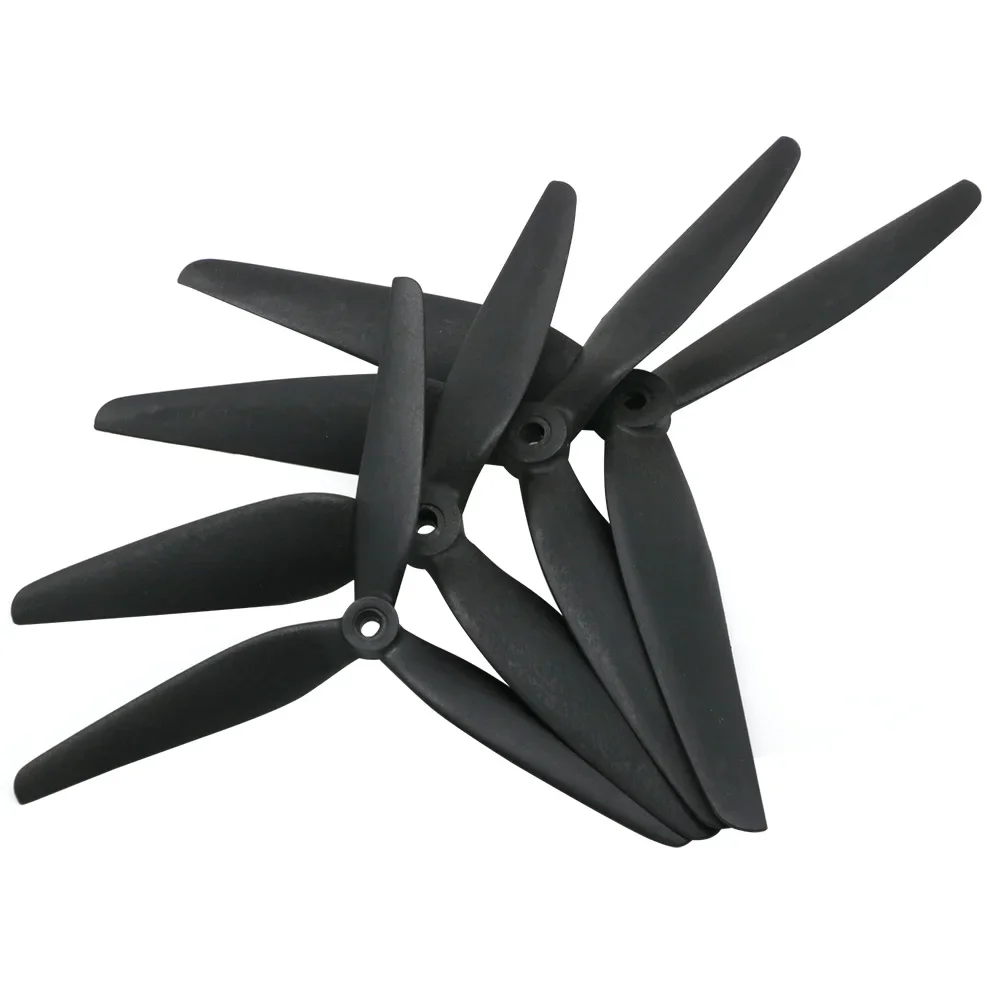 2Pairs 7045 8045 9050 1050 3-Blade Carbon Nylon Propeller Props CW CCW 7inch/8inch/9inch/10inch For RC Multirotor FPV Drone