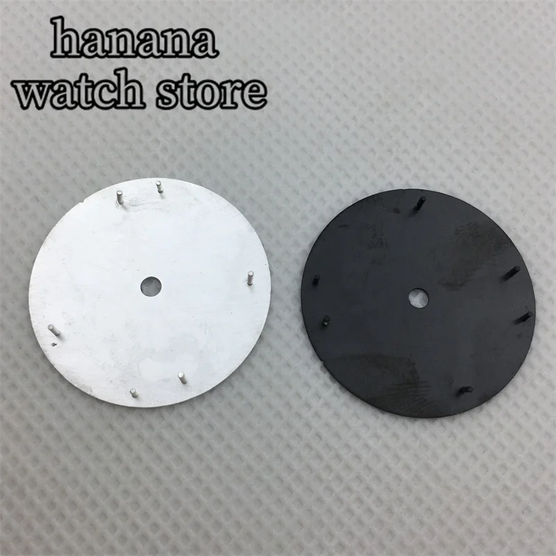 29mm Dateless watch dial Black White purple for NH34 NH35 NH36 ETA2824 PT5000 Miyota 8205/8215/821A Mingzhu DG2813/3804 movement