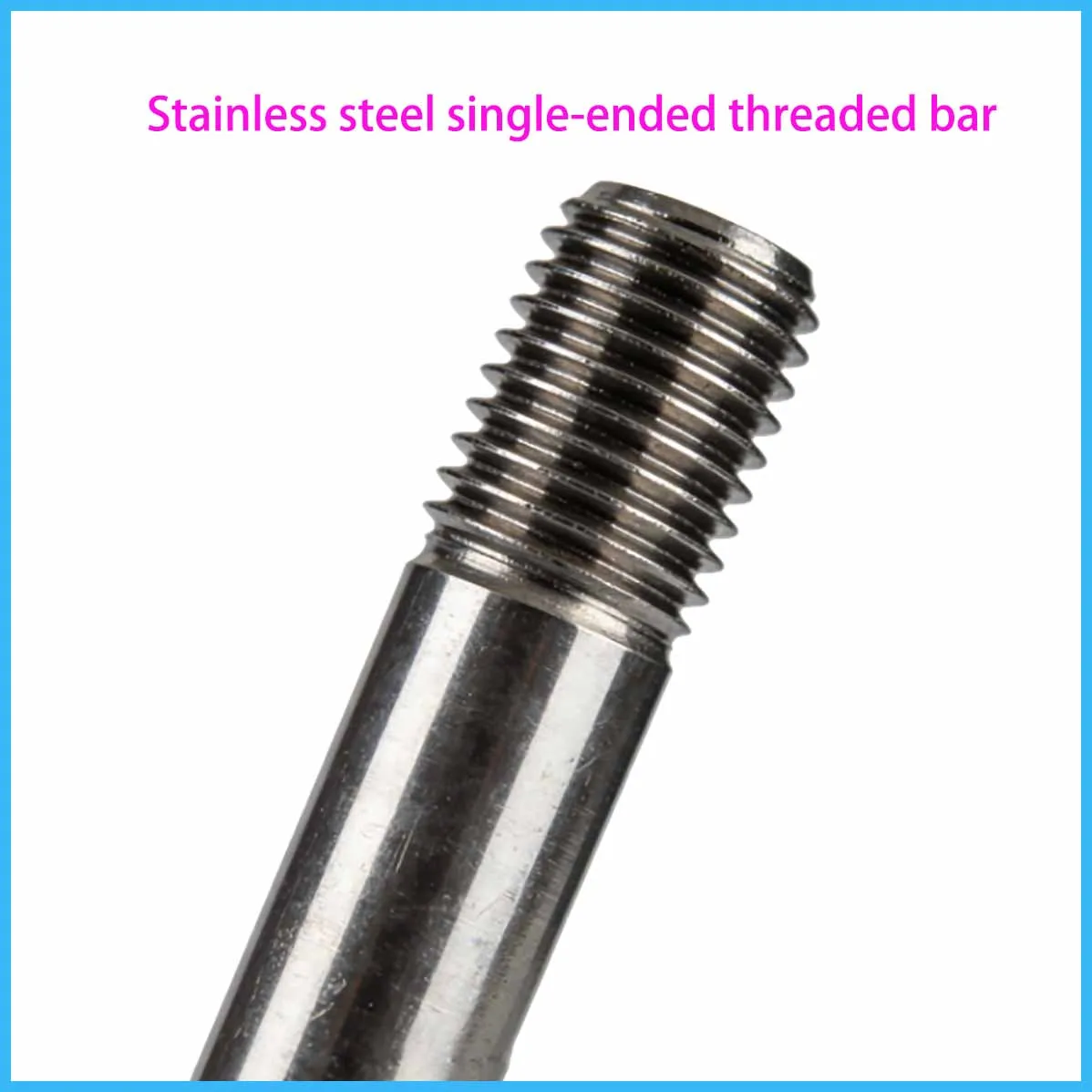 

2/5/10PCS M6/M8 304 Stainless Steel Thick Rod Single Head Screw Headless Pull Rod Extended Threaded Rod