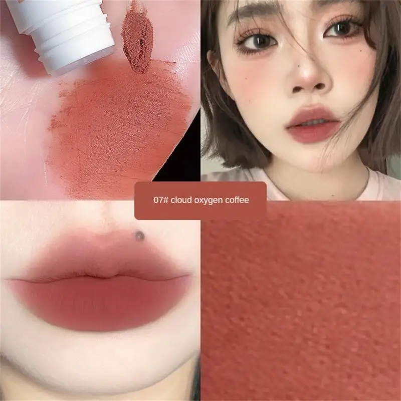 DAIMANPU Lip Mud Lip Gloss Silky Smooth Liquid Lipstick Moisturizing Peach Pink Long Lasting Sexy Lip Tint Makeup Cosmetic New