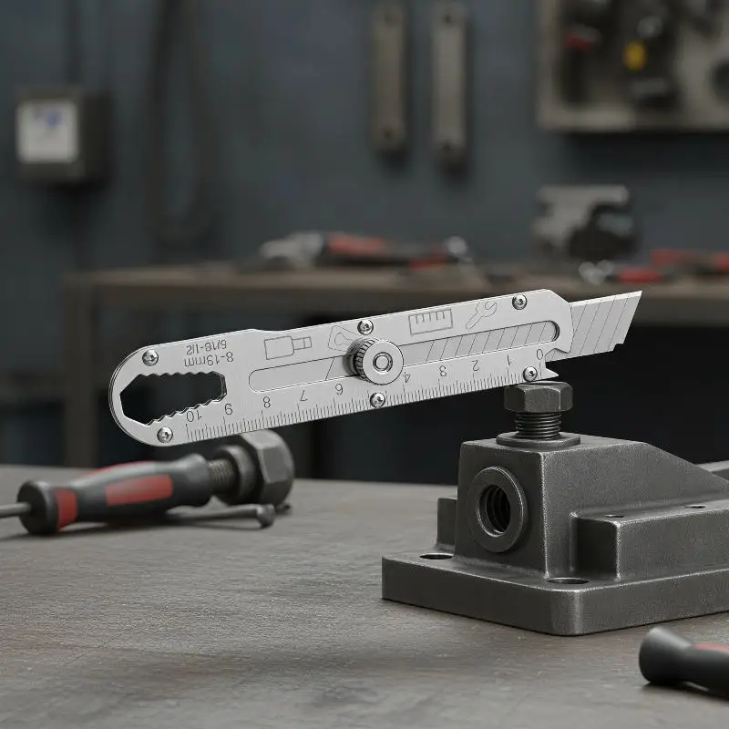[T] Utility Knife Heavy Duty All Steel Thickened Large Stainless Steel Wallpaper Knife Industrial Grade Durable Tool Holder