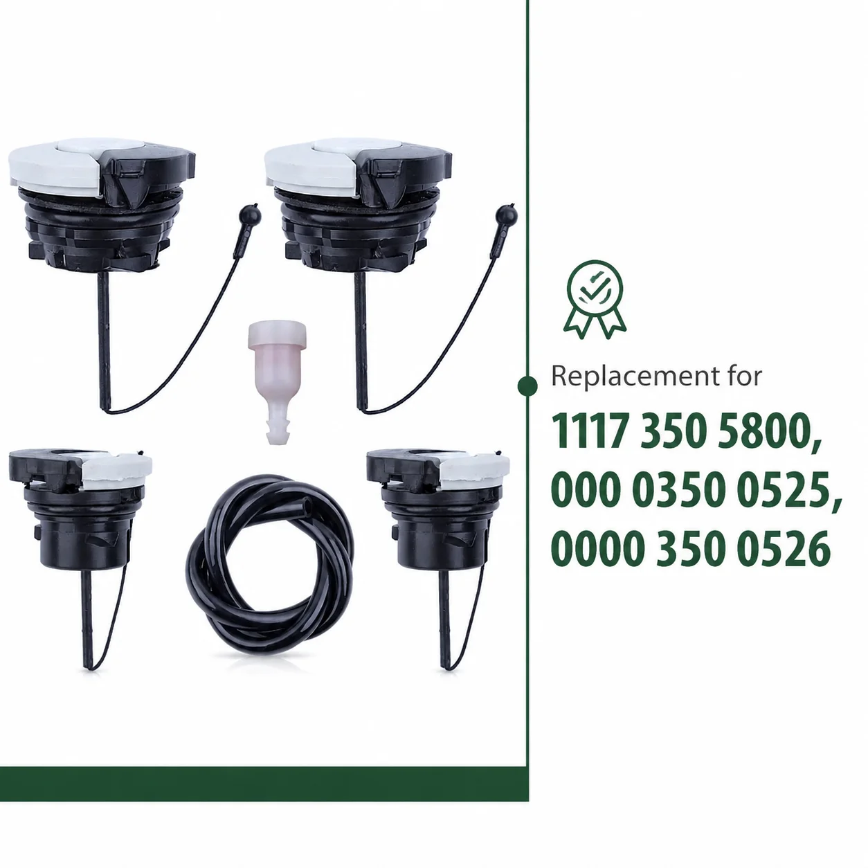 Fuel Oil Tank Cap Vent Hose Kit For Stihl 029 039 MS290 MS310 MS390 MS181 Replaces 1117 350 5800 000 0350 0525 0000 350 0526