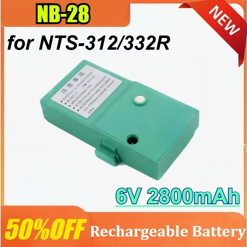 

NB-28 6V 2800mAh for NTS-312/332R Total Station Brand Compatible South Battery