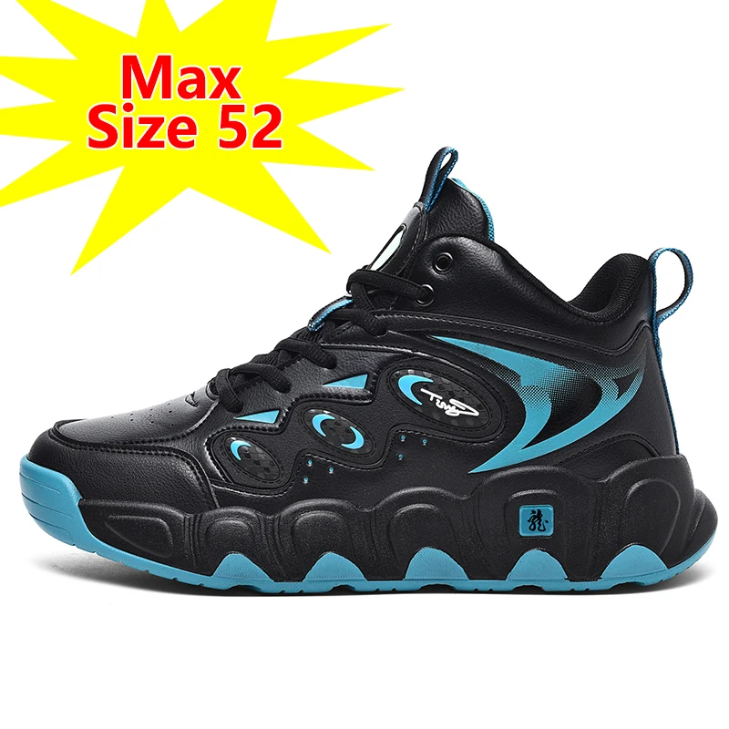 Mens Shoes Extra Large Size 39-52 Casual Leather Sneakers for Men Comfortable Walking Running Basketball Sports Shoes