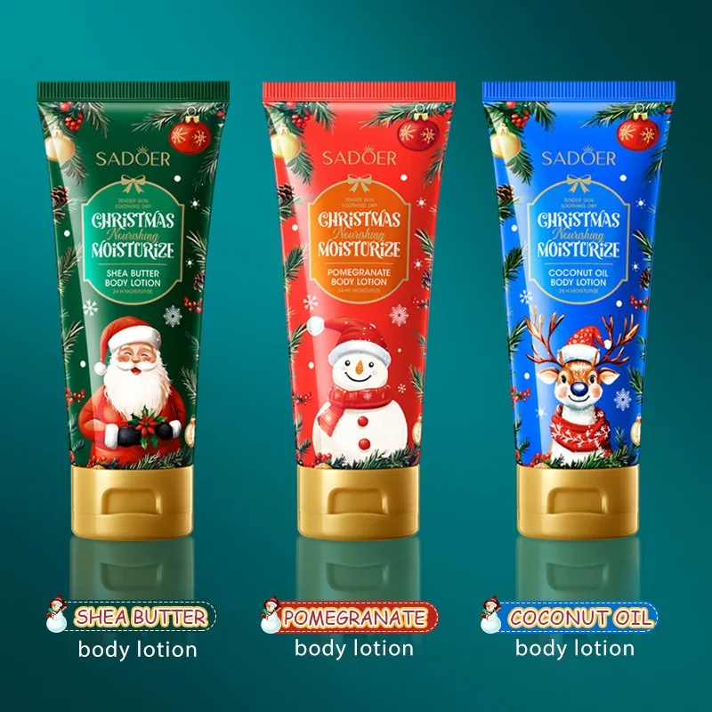 لوشن الجسم بزبدة الشيا لعيد الميلاد لترطيب البشرة