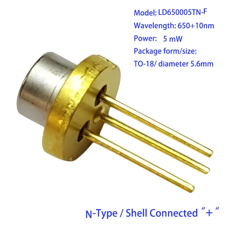 High Power Visible 635nm 650nm 685nm Laser Diode 5mW-1.2W Photoelectric Tube High Temp Resistance Industrial Red LD Wholesale