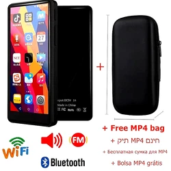 Bluetooth Mp4 odtwarzacz Wifi ekran dotykowy Android bezstratne Radio do pobrania darmowa muzyka wideo 128GB Mp3 odtwarzacz głośnik dyktafon