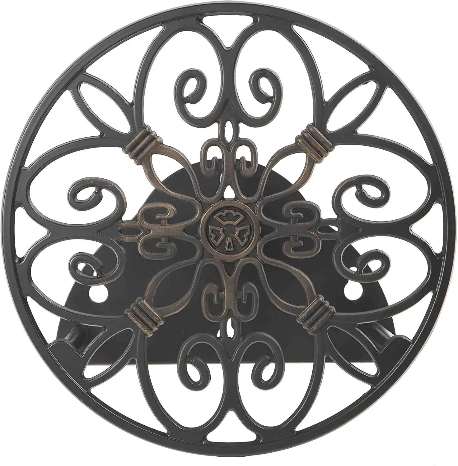 

Настенный шланг Butler, вмещает 125 футов садового шланга, черный декоративный органайзер