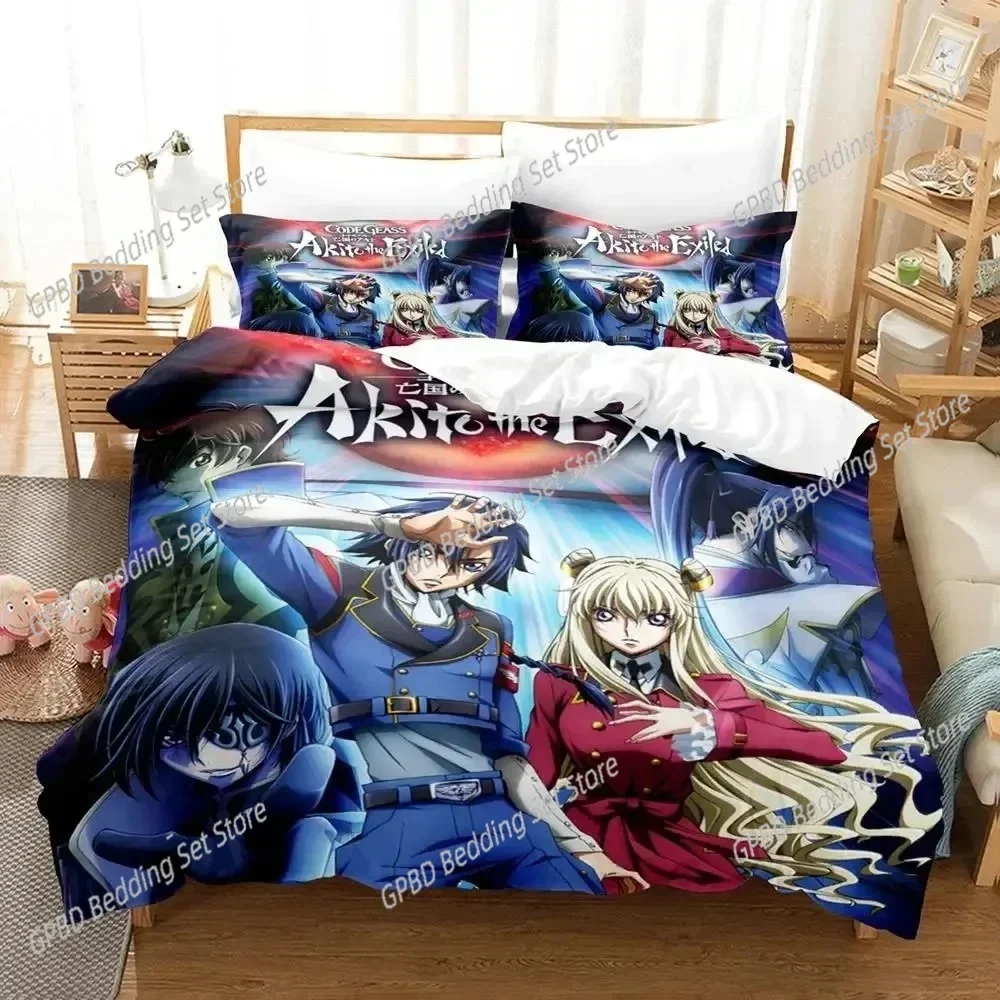 

Anime CODE GEASS Lelouch Bedding Set Single Twin Double Queen King Cal King Size Bed Linen Set