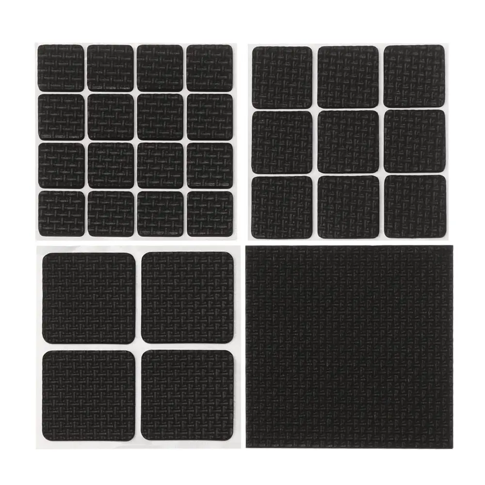 1/4/9/16PCS Black Foam Anti-slip Mat Self Adhesive Chair Sofa Floor Protectors Furniture Leg Pads Table Feet Covers
