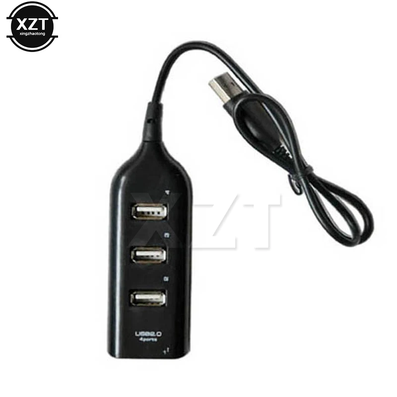 Portable 4 Port Multi USB Hub Splitter USB 2.0 High Speed Multiple Expander Adapter For PC Laptop Notebook Computer Accessories