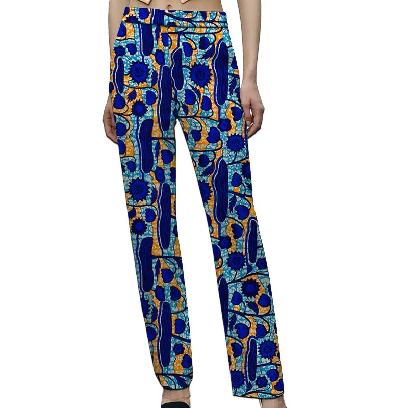 Women's Single Pants Designer Original African Print Couture Ankara Trousers Female Bottoms Party Wear