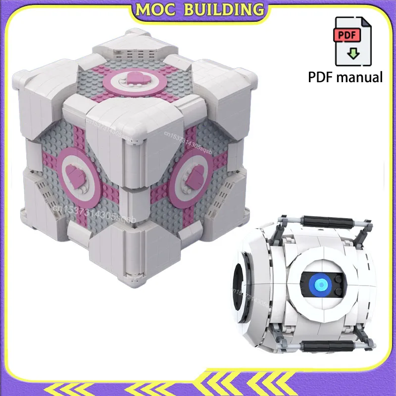 

Пшеничные кирпичи, утяжеленный куб-компаньон, модель блока MOC, строительные блоки, апертурированные научные портальные игрушки, рождественские подарки