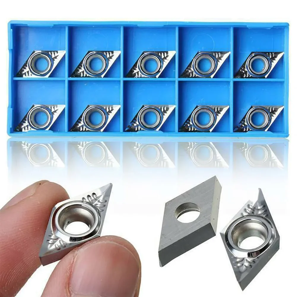 DCMT DCGT Blade For Aluminum DCGT11T304-AK H01 Insert Insert Turning Silver Durable 10pcs Brand New High Quality