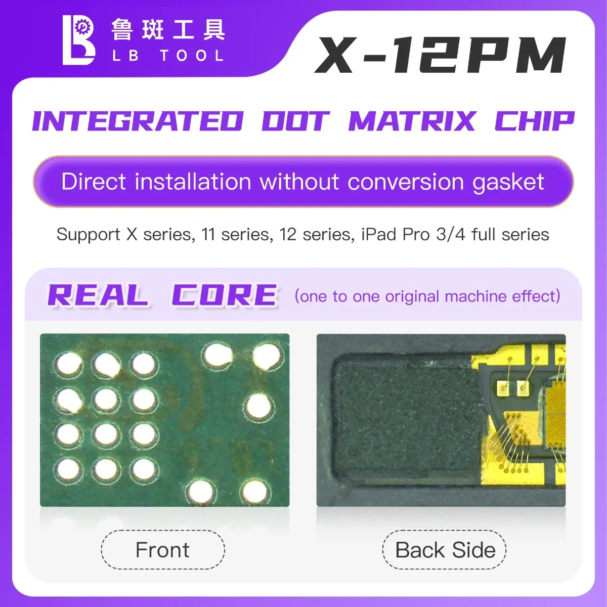 Luban L3 Mini Integrated Dot Matrix Face ID Chip for iPhone X XR XS 11 12 13 14 Pro Max Mini Plus Repair Face Dot Matrix Repair