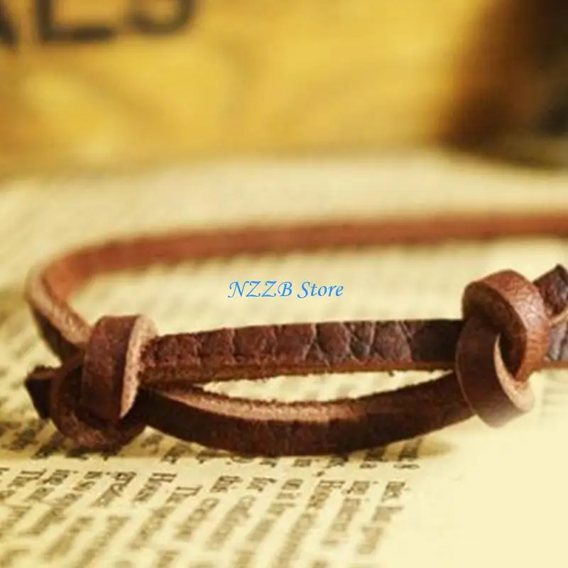 

T21F Imitation Leather Strap for Handmade Bracelets and Necklaces Elegant Cowhides String Jewelry Making Accessories