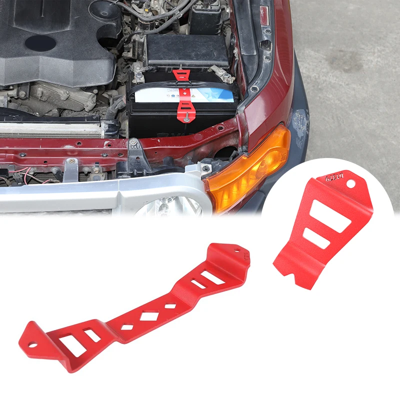 For Toyota FJ Cruiser 2007-2021 Carbon Steel Car Cabin Battery Mounting Bracket Battery Hold Down Bracket Replacement Parts