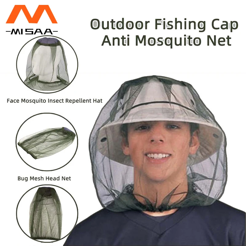 Fishing Cap Insect Proof Mosquito Proof Cap Sunscreen Veil Anti Bee Cap Breathable Sunshade Mask Outdoor Travel Sunshade Mask