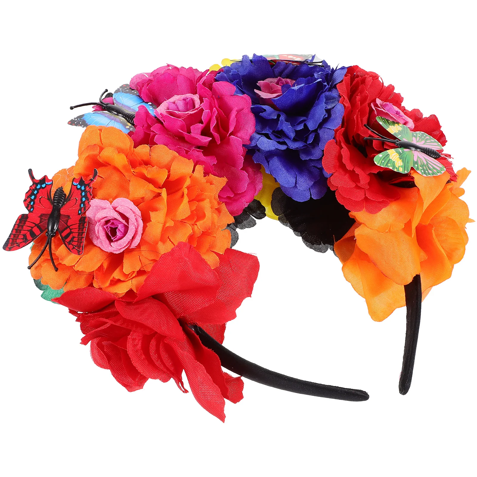 

Hair Accessories for Girls Flower Headband Crown Headpiece Headwear Party Women Festival Headdress Colorful Decoration Miss