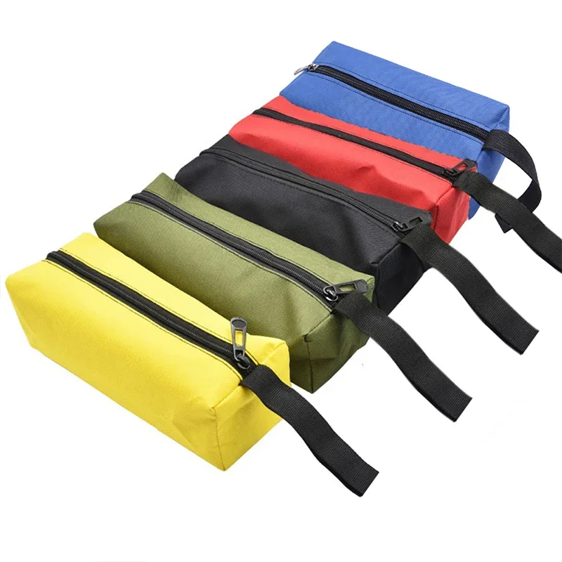 5PCS Mini Zipper Utility กระเป๋าเครื่องมือ,ดินสออเนกประสงค์, สามารถใส่เครื่องมือขนาดเล็กไขควงประแจแหนบเจาะบิต