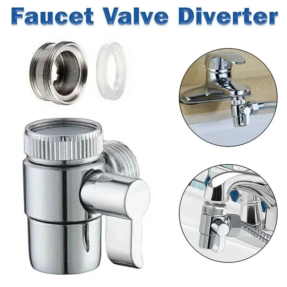 

3 Way Bathroom Faucet Switches Valve Faucet Valve Diverter Water Tap Connector Faucet Adapter Kitchen Sink Splitter Spare Parts