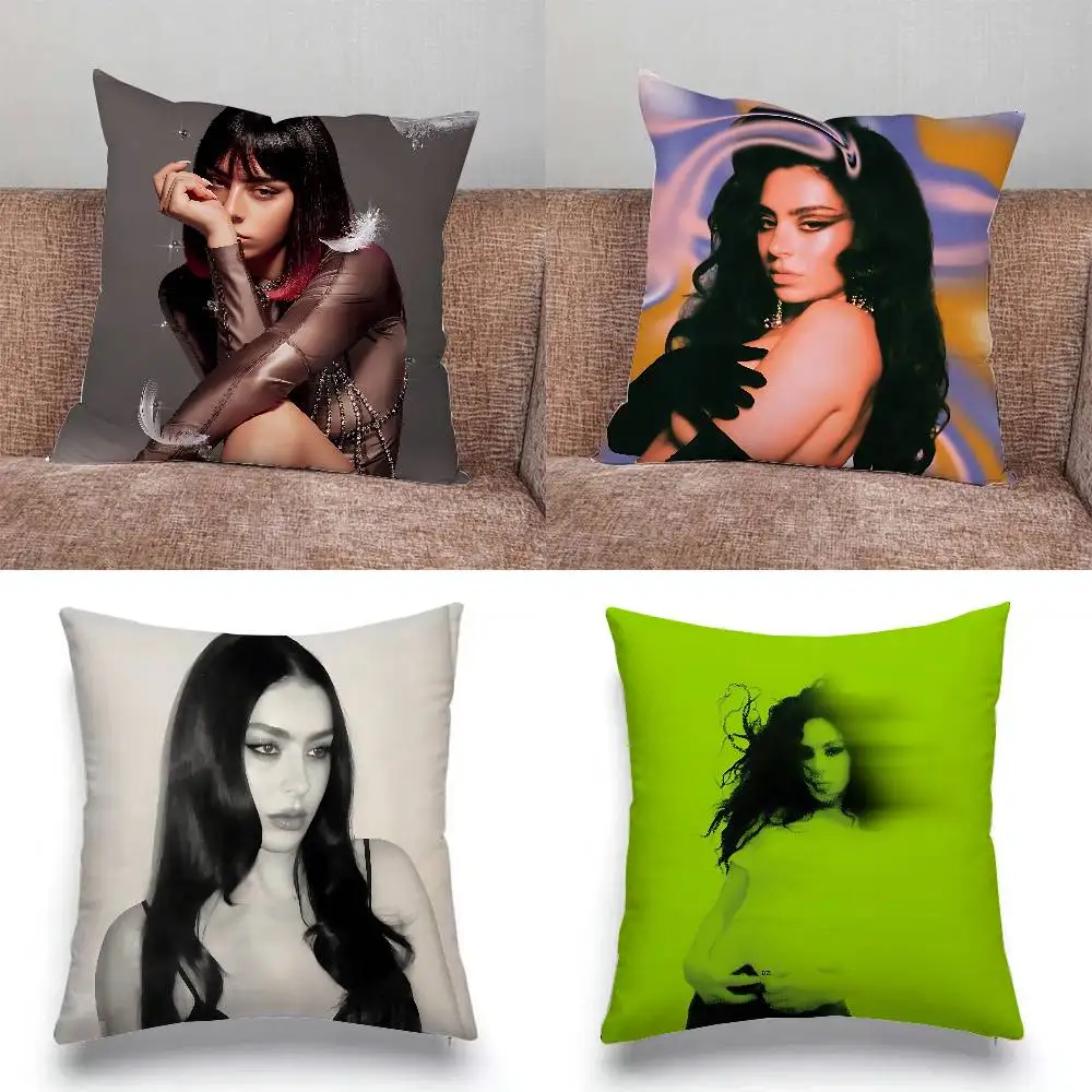 

Singer H-Charli Xcx-S Pillow Case Throw Pillow Cover Nordic Vintage Style Cushion Covers Home Living Room Sofa Couch Seat Decor