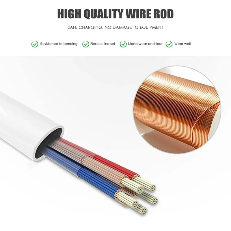 Pop 3.5mm Plug Audio AUX To USB 2.0 Plug Adapter Charging Cable 1M White