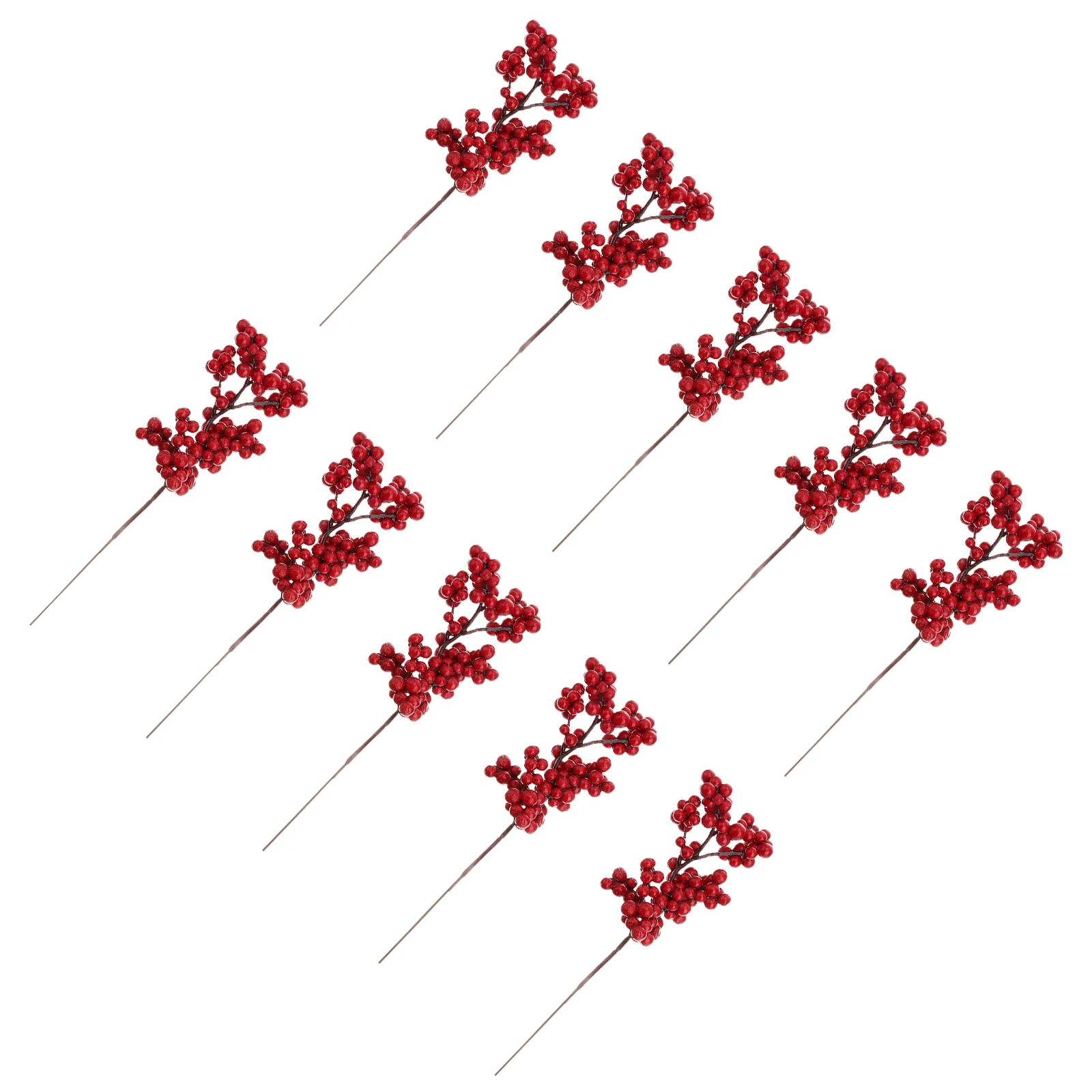 

10 Pcs Artificial Red Berry Strings Quality Christmas Decor Wedding Party AccessoriesFlower Arrangements